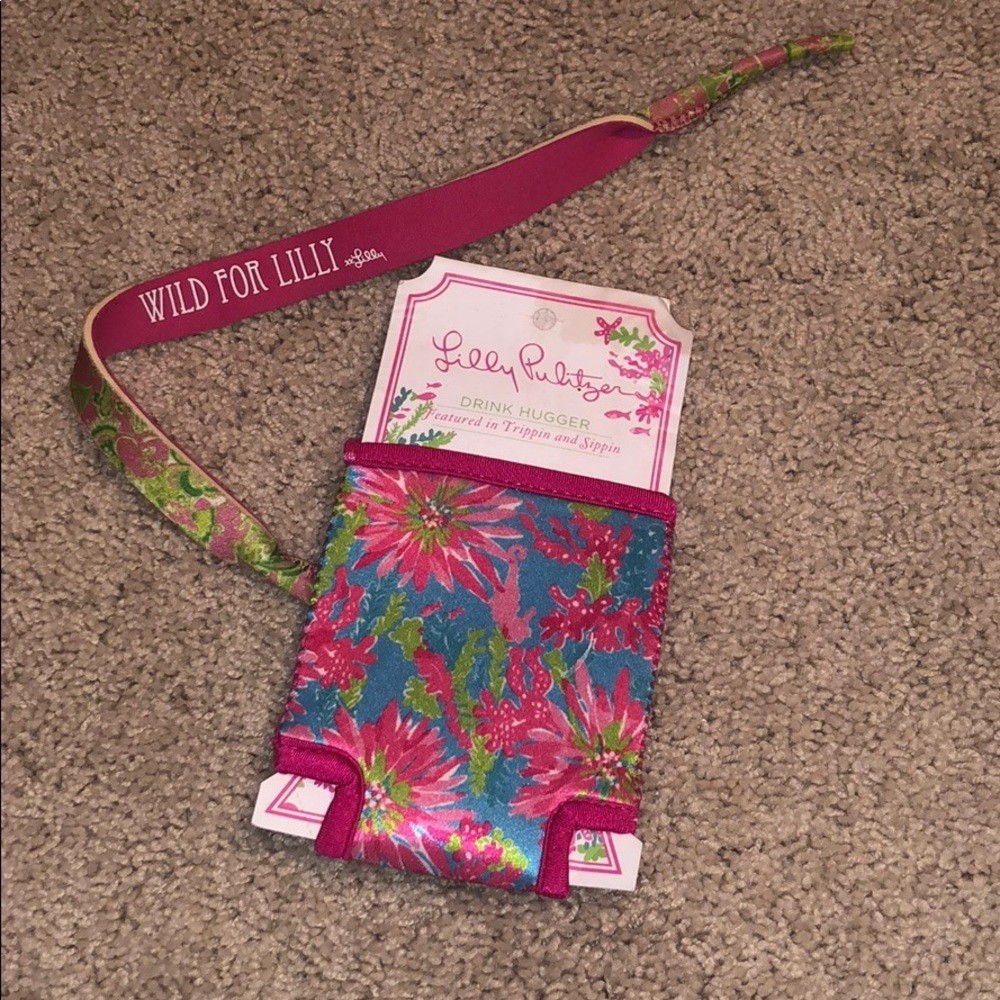 Lilly Pulitzer Koozie and Sunglasses holder